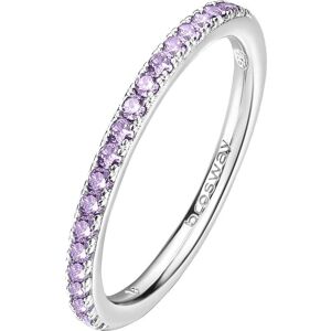 Brosway, Ring, FMP70 Fancy Magic Purple Sparkling Silver Ring - Circuit: 50mm, (50) Brosway, Ring, FMP70 Fancy Magic Purple Sparkling Silver Ring - Circuit: 50mm, (50)