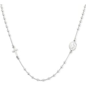 Amen, Halsschmuck, Rosary Cross Halskette, (Silber 925, 48 cm) Amen, Halsschmuck, Rosary Cross Halskette, (Silber 925, 48 cm)