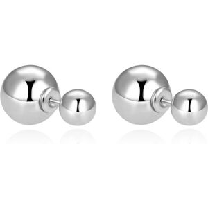 Beneto, Ohrringe, Timeless double earrings made of AGUP2625 silver - Dimension: 0.8 x 0.4 cm Beneto, Ohrringe, Timeless double earrings made of AGUP2625 silver - Dimension: 0.8 x 0.4 cm