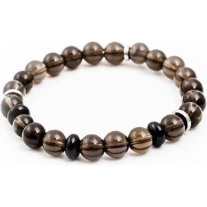 Beneto, Armschmuck, Bead bracelet made of smoky and onyx rondel MINK94 - Length: 17 cm, (17 cm, Lava Stein, Aventurine) Beneto, Armschmuck, Bead bracelet made of smoky and onyx rondel MINK94 - Length: 17 cm, (17 cm, Lava Stein, Aventurine)