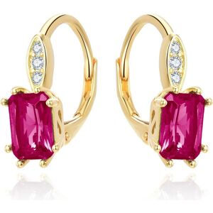 Beneto, Ohrringe, Silver earrings with red crystal AGUC3350R-GOLD Beneto, Ohrringe, Silver earrings with red crystal AGUC3350R-GOLD
