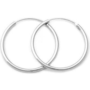 Beneto, Ohrringe, Elegant round earrings made of silver AGUC351 / N - Diameter: 7 cm Beneto, Ohrringe, Elegant round earrings made of silver AGUC351 / N - Diameter: 7 cm