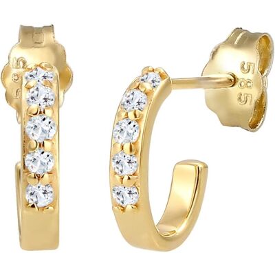 Elli, Ohrringe, Premium Womens Hoop Earrings 14 k585 Yellow Gold Topas 0309820417, (925 Sterling Silber) Elli, Ohrringe, Premium Womens Hoop Earrings 14 k585 Yellow Gold Topas 0309820417, (925 Sterling Silber)