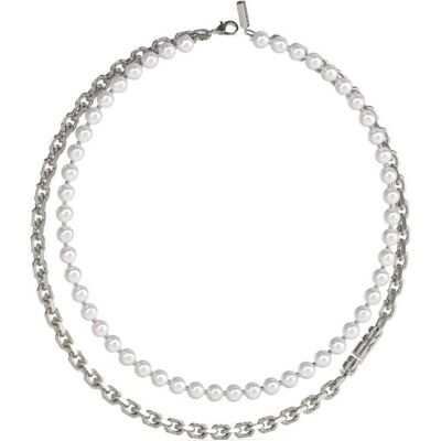 Guess Halsschmuck, JUMN04062JWSTWIT/U, (Edelstahl, 45 cm) Guess Halsschmuck, JUMN04062JWSTWIT/U, (Edelstahl, 45 cm)