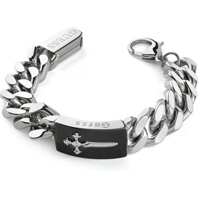 Guess Armschmuck, Fashion steel bracelet for men South Elemeda JUMB04022JWSTBKS, (Stahl) Guess Armschmuck, Fashion steel bracelet for men South Elemeda JUMB04022JWSTBKS, (Stahl)