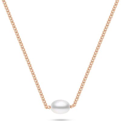 Brilio, Halsschmuck, Silver - Gold-plated womenÂ's necklace with real pearl NCL211R, (925 Silber) Brilio, Halsschmuck, Silver - Gold-plated womenÂ's necklace with real pearl NCL211R, (925 Silber)