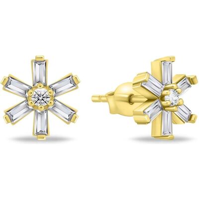 Brilio, Ohrringe, Silver - Charming gold-plated earrings with zircons EA853Y Brilio, Ohrringe, Silver - Charming gold-plated earrings with zircons EA853Y