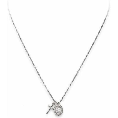 Amen, Halsschmuck, Pray & Love Cross & Miracolosa Halskette, (925er Silber, Silber 925, 44 cm) Amen, Halsschmuck, Pray & Love Cross & Miracolosa Halskette, (925er Silber, Silber 925, 44 cm)
