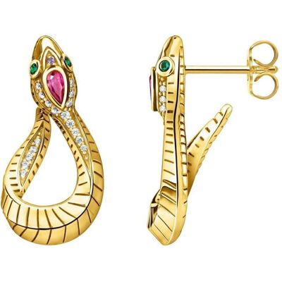 Thomas Sabo, Ohrringe, Ohrringe Schlange Gold, (Silber 925) Thomas Sabo, Ohrringe, Ohrringe Schlange Gold, (Silber 925)
