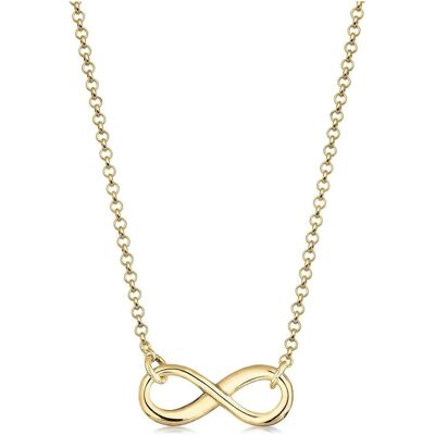 Elli, Halsschmuck, Necklace Femme Symbols Infinite and Or Jaune 375 400 Yearround Without Yearround No Gemstone, (375 Gelbgold, 40 cm) Elli, Halsschmuck, Necklace Femme Symbols Infinite and Or Jaune 375 400 Yearround Without Yearround No Gemstone, (375 Gelbgold, 40 cm)