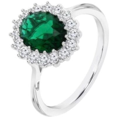 Lotus Ring, Damenring Lp3459-3/316 Grün Silberfarben 16, (16) Lotus Ring, Damenring Lp3459-3/316 Grün Silberfarben 16, (16)