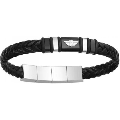 Police, Armschmuck, Wavebreaker, (19 cm, Edelstahl, Leder) Police, Armschmuck, Wavebreaker, (19 cm, Edelstahl, Leder)