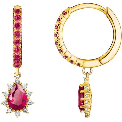 Thomas Sabo, Ohrringe, Creolen mit Anhänger Vintage Romance, (925er Silber) Thomas Sabo, Ohrringe, Creolen mit Anhänger Vintage Romance, (925er Silber)