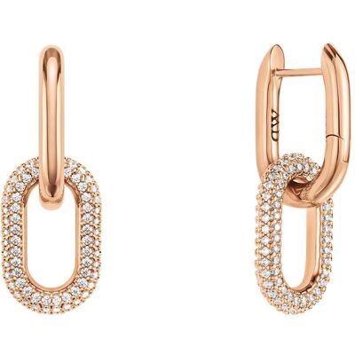 Daniel Wellington, Ohrringe, Sparkling bronze earrings 2 in 1 Crystal Link DW00400576, (Bronze) Daniel Wellington, Ohrringe, Sparkling bronze earrings 2 in 1 Crystal Link DW00400576, (Bronze)