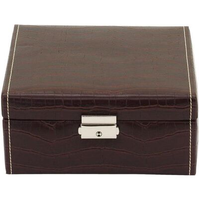 Friedrich, Uhrenbox + Schmuckaufbewahrung, Le Croc, Braun Friedrich, Uhrenbox + Schmuckaufbewahrung, Le Croc, Braun