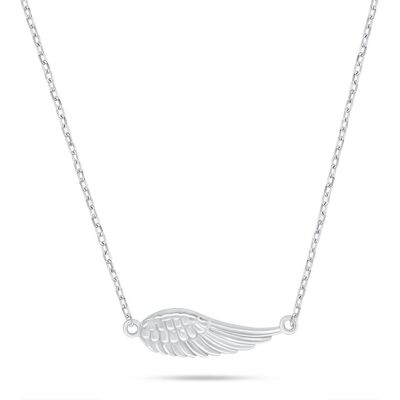 Brilio, Halsschmuck, Silver - Delicate silver necklace Angel wing NCL214W, (Silber) Brilio, Halsschmuck, Silver - Delicate silver necklace Angel wing NCL214W, (Silber)