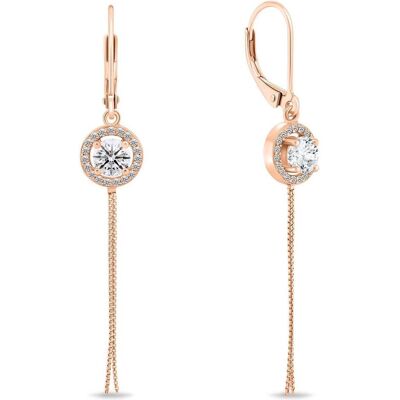 Brilio, Ohrringe, Silver - Charming long bronze earrings EA732R, (Bronze, Silber) Brilio, Ohrringe, Silver - Charming long bronze earrings EA732R, (Bronze, Silber)