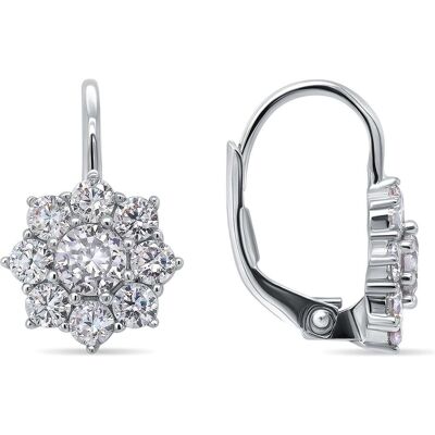 Brilio, Ohrringe, Silver - Silver earrings with clear zircons EA119W, (Silber) Brilio, Ohrringe, Silver - Silver earrings with clear zircons EA119W, (Silber)