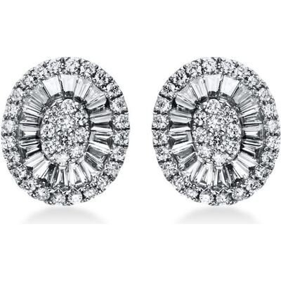 Muau, Ohrringe, Ohrstecker 750/18K Weissgold Diamant 0.82ct., (750/18K Weissgold) Muau, Ohrringe, Ohrstecker 750/18K Weissgold Diamant 0.82ct., (750/18K Weissgold)