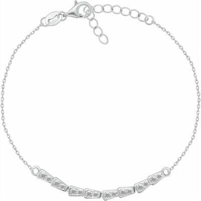 Brilio, Armschmuck, Silver - Silver womenÂ's bracelet with zircons BRC238W, (20 cm) Brilio, Armschmuck, Silver - Silver womenÂ's bracelet with zircons BRC238W, (20 cm)