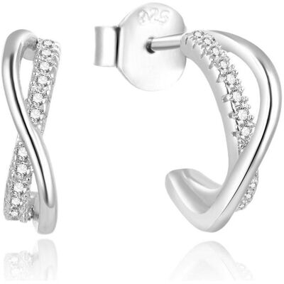 Beneto, Ohrringe, Elegant silver earrings with zircons AGUP2052 (L) Beneto, Ohrringe, Elegant silver earrings with zircons AGUP2052 (L)