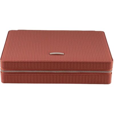 Windrose, Uhrenbox + Schmuckaufbewahrung, 803949.03 - Reissverschluss Schmuckbox Corbello terrakotta, Braun Windrose, Uhrenbox + Schmuckaufbewahrung, 803949.03 - Reissverschluss Schmuckbox Corbello terrakotta, Braun