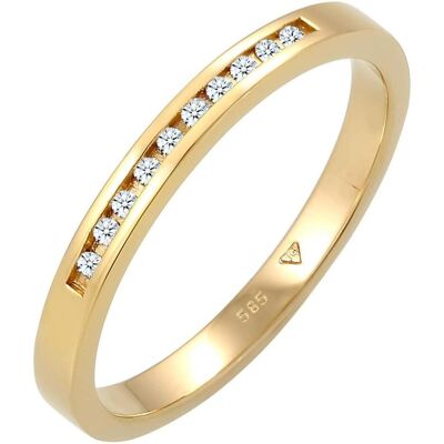Diamore, Ring, Elli Ring Dames Precious Classic mit Diamant, (56) Diamore, Ring, Elli Ring Dames Precious Classic mit Diamant, (56)