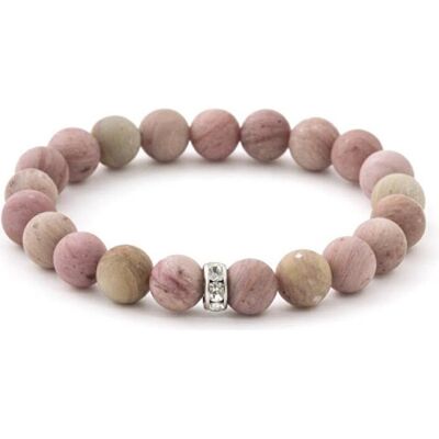 Beneto, Armschmuck, Bead bracelet made of rhodochrosite MINK11 / 17, (Rhodochrosit) Beneto, Armschmuck, Bead bracelet made of rhodochrosite MINK11 / 17, (Rhodochrosit)