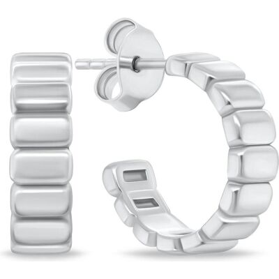 Brilio, Ohrringe, Silver - Timeless hoop earrings EA876W Brilio, Ohrringe, Silver - Timeless hoop earrings EA876W