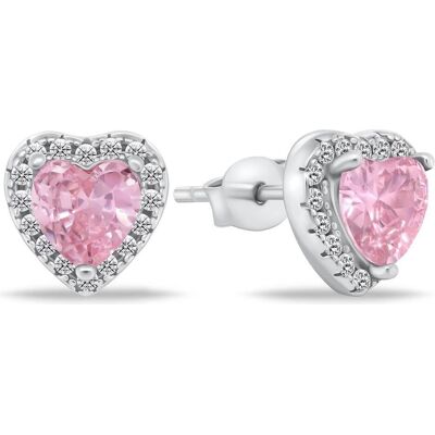 Brilio, Ohrringe, Silver - Romantic silver earrings with zircons Hearts EA901WP, (Silber) Brilio, Ohrringe, Silver - Romantic silver earrings with zircons Hearts EA901WP, (Silber)