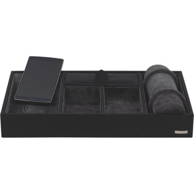 Windrose, Uhrenbox + Schmuckaufbewahrung, Pure Schmuckkoffer 35 cm, Schwarz Windrose, Uhrenbox + Schmuckaufbewahrung, Pure Schmuckkoffer 35 cm, Schwarz