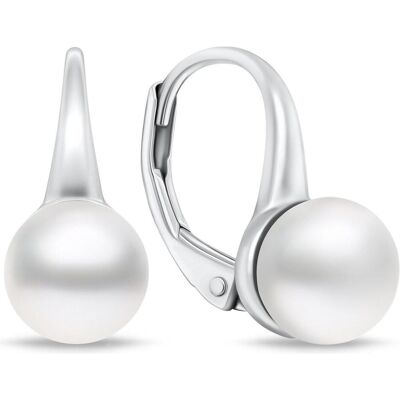 Brilio, Ohrringe, Silver - Silver pearl earrings EA938W Brilio, Ohrringe, Silver - Silver pearl earrings EA938W