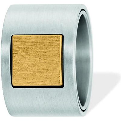 Xen, Ring, Bandring drehbar bicolor Quadrat 14 mm, (50) Xen, Ring, Bandring drehbar bicolor Quadrat 14 mm, (50)