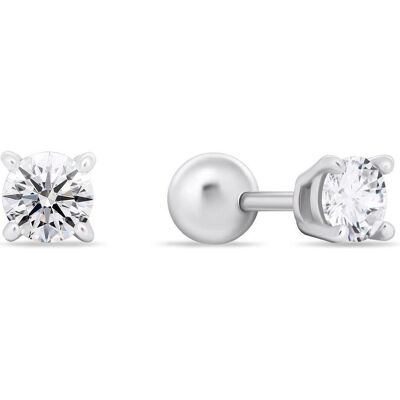 Brilio, Ohrringe, Silver - Silver stud earrings with clear zircons EA923/4/5W - Diameter: 0.6 cm Brilio, Ohrringe, Silver - Silver stud earrings with clear zircons EA923/4/5W - Diameter: 0.6 cm