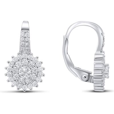 Brilio, Ohrringe, Silver - Charming silver earrings with zircons EA54, (Silber) Brilio, Ohrringe, Silver - Charming silver earrings with zircons EA54, (Silber)