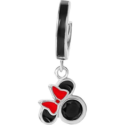 Disney Ohrringe, Playful Mickey and Minnie Mouse silver rings ES00075SZCL.CS, (925er Silber) Disney Ohrringe, Playful Mickey and Minnie Mouse silver rings ES00075SZCL.CS, (925er Silber)