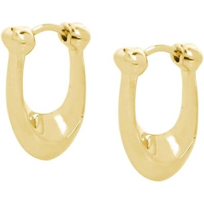 Coach, Ohrringe, - Gold-plated oval earrings made of brass 37351447GLD710, (Messing) Coach, Ohrringe, - Gold-plated oval earrings made of brass 37351447GLD710, (Messing)
