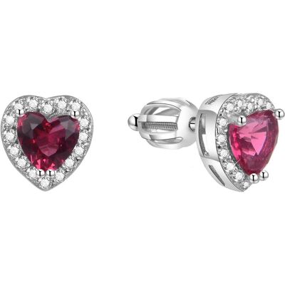 Beneto, Ohrringe, Glittery heart earrings AGUP1488S (L) Beneto, Ohrringe, Glittery heart earrings AGUP1488S (L)