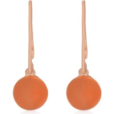 Xen, Ohrringe, Ohrhänger mit Peach Mondstein ca. 4,6 ct. rosèvergoldet, (925 Sterling Silber) Xen, Ohrringe, Ohrhänger mit Peach Mondstein ca. 4,6 ct. rosèvergoldet, (925 Sterling Silber)