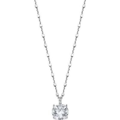 Lotus Halsschmuck, Silver - Elegant silver necklace with clear zircons LP2005-1 / 1 (chain. pendant) (L), (Silber) Lotus Halsschmuck, Silver - Elegant silver necklace with clear zircons LP2005-1 / 1 (chain. pendant) (L), (Silber)
