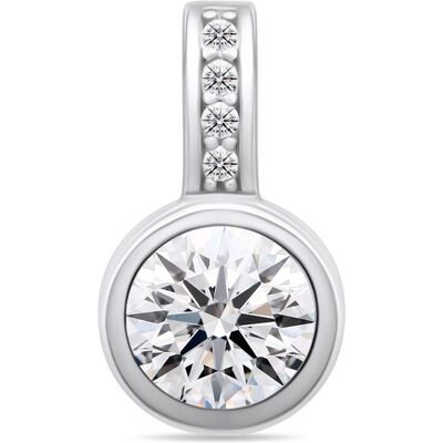 Brilio, Kettenanhänger, Silver - Unique silver pendant with clear zircons PT91W, (Silber) Brilio, Kettenanhänger, Silver - Unique silver pendant with clear zircons PT91W, (Silber)