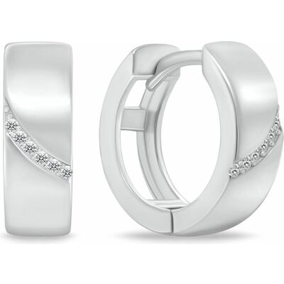 Brilio, Ohrringe, Silver - Gentle round silver earrings EA212W, (Silber) Brilio, Ohrringe, Silver - Gentle round silver earrings EA212W, (Silber)
