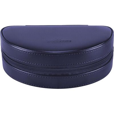 Windrose, Uhrenbox + Schmuckaufbewahrung, RV-Schmucketui Merino Moda dunkelblau, Blau Windrose, Uhrenbox + Schmuckaufbewahrung, RV-Schmucketui Merino Moda dunkelblau, Blau