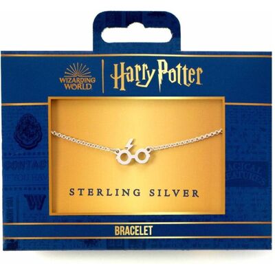 Carat, Armschmuck, Harry Potter Sterling Silver Glasses & Lightning Bolt Charm Bracelet, (10.50 cm, Silber) Carat, Armschmuck, Harry Potter Sterling Silver Glasses & Lightning Bolt Charm Bracelet, (10.50 cm, Silber)