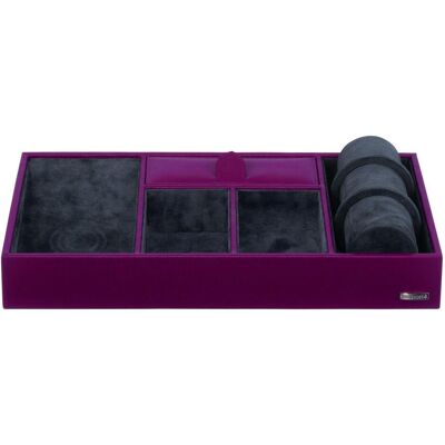 Windrose, Uhrenbox + Schmuckaufbewahrung, Pure Schmuckkoffer 35 cm, Rot Windrose, Uhrenbox + Schmuckaufbewahrung, Pure Schmuckkoffer 35 cm, Rot
