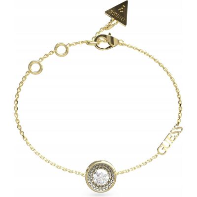 Guess Armschmuck, Timeless Gold Plated Unique Solitaire Bracelet JUBB03399JWYG - Dimension: 17 - 21 cm - L, (Edelstahl) Guess Armschmuck, Timeless Gold Plated Unique Solitaire Bracelet JUBB03399JWYG - Dimension: 17 - 21 cm - L, (Edelstahl)