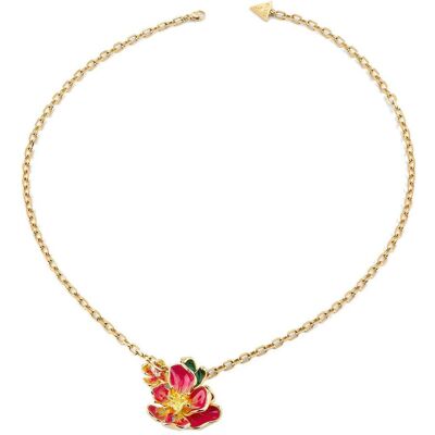 Guess Halsschmuck, Floris 18-20" Bouquet Enamel Necklace, (Bronze, Emaille, Glas, Gold) Guess Halsschmuck, Floris 18-20" Bouquet Enamel Necklace, (Bronze, Emaille, Glas, Gold)