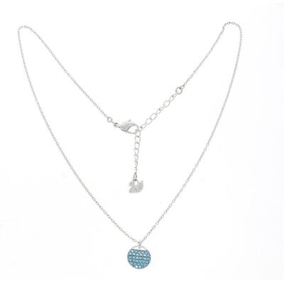 Swarovski, Halsschmuck, Kette Ginger hellblau 5642957, (Metall, 38 - 43 cm) Swarovski, Halsschmuck, Kette Ginger hellblau 5642957, (Metall, 38 - 43 cm)