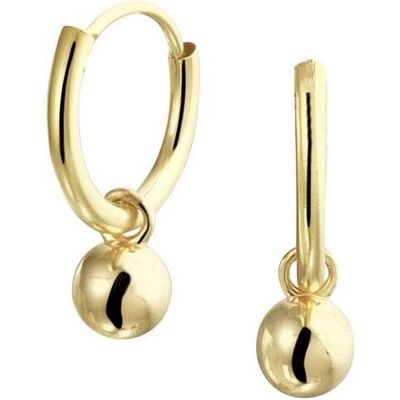 Marie, Ohrringe, Celeste Oorringen mit Kleiderbügel Bolletjes - 11 mm - Gold Marie, Ohrringe, Celeste Oorringen mit Kleiderbügel Bolletjes - 11 mm - Gold