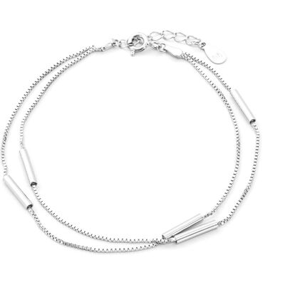 Beneto, Armschmuck, Stylish silver bracelet Venezia AGB307 - Length: 21 cm, (21 cm, Silber) Beneto, Armschmuck, Stylish silver bracelet Venezia AGB307 - Length: 21 cm, (21 cm, Silber)